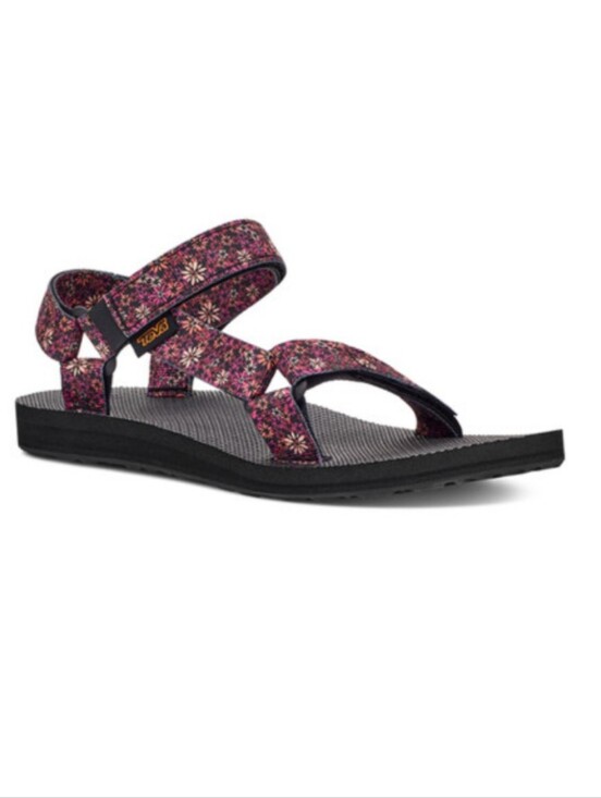 Teva Shoes - Teva Women's Floral Strap Sandal - Pink and Black